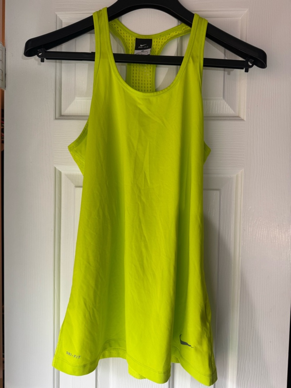 Nike Women's Dri-FIT Neon Yellow Racerback Tank